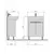 Bathroom furniture with washbasin Dacota Craft 60 wood Runa 60 cm