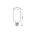 ნათურა Rabalux LED Е27 4W 4000K T45 h110 Filament 79006