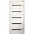კარის ბლოკი ZP PVC LA STELLA 206 იფანი 36x700x2150 მმ შუშა შავი