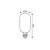 ნათურა Rabalux LED Е27 4W 3000K T45 h110 Filament 79008