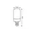 ნათურა Rabalux LED Е14 2W 4000K T20 h60 Filament 79030