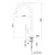 სამზარეულოს შემრევი Rubineta Flexy-33 FL30078 White