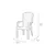 Стул пластиковый Santorini Jardin GRANIT-STD 99x61x65 см
