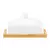 Butter dish on bamboo DAJAR Natural AMBITION 17 cm