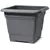Outdoor plastic pot Scheurich 326/33 Metallic Grey