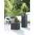 Уличный пластиковый горшок Scheurich 240/40 C-CUBE STONY BLACK