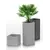 Горшок пластиковый уличный Scheurich 240/48 C-Cube Stony grey 11 л