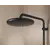 საშხაპე სისტემა შემრევით Grohe Vitalio Start System 250 Black თერმოსტატით
