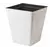 Горшок пластиковы для цветов FORM PLASTIC Sahara Dunes square 3940-011 Ø40 белый