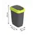 Trash can Rotho 10L TWIST yellow-black Trash can Rotho 10L TWIST yellow-black
