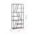Diagonal shelving unit 124/36/200 cm