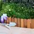 Extendable mini wooden fence 120x20 cm