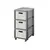 Chest of drawers Rotho 3 x A4 with wheels COUNTRY anthracite cappuccino