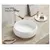 Washbasin Pate Round 113 Glossy white