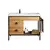 Floor cabinet with washbasin Denko Dila 100 OAK