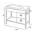 Floor cabinet with washbasin Denko Dila 100 OAK