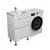 აბაზანის ტუმბო ხელსაბნით მარცხენა WING 60-W L white Rodeo-120 L სარეცხი მანქანისთვის აბაზანის ტუმბო ხელსაბნით მარცხენა WING 60-W L white Rodeo-120 L სარეცხი მანქანისთვის