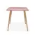 Table Nassau square 71.8x71.8x72 pink