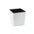 ქოთანი ყვავილის Lamela JUKA chisel planter white 25x25 სმ