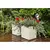 ქოთანი ყვავილის Lamela JUKA rattan planter white 25x25 სმ ქოთანი ყვავილის Lamela JUKA rattan planter white 25x25 სმ