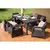 Set of garden furnitiure Allibert CORFU II FIESTA whisky brown