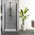 Shower door New Trendy Superia Black D-0333A 90x195cm 6 mm