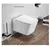 Wall hung toilet Pate B2351 Glossy white