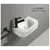 Washbasin Pate 78724 Glossy white Reflone