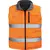 Warm double-sided waistcoat Coverguard 7HWGO L orange