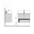 Bathroom furniture with washbasin Oslo Loft 80-A gray/white SU/Cosmo 80 cm