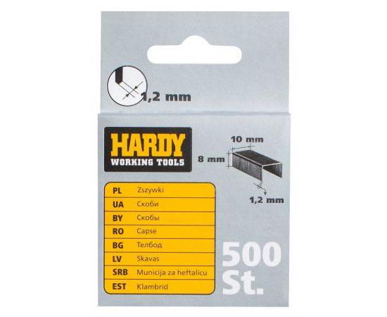 Stapler staples Hardy 2241-650008 8 mm 500 pc