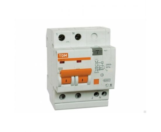 Differential Circuit breaker АД12 2Р 63А  30мА SQ0204-0023 TDM