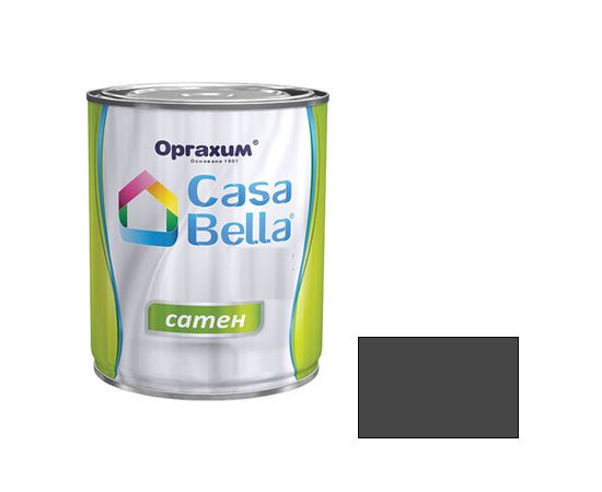 ემალი ზეთოვანი სატინი მუქი ნაცრისფერი CASA BELLA 0.7 ლ