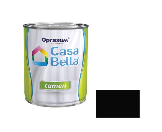ემალი ზეთოვანი სატინი შავი CASA BELLA 0.7 ლ