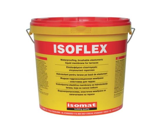 ჰიდროიზოლაცია Isomat Isoflex 25 კგ მოწითალო-ყავისფერი
