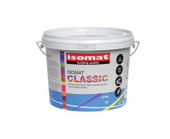 ინტერიერის საღებავი Isomat Classic 3 ლ თეთრი