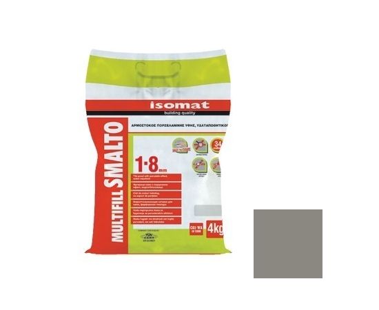 Grout Isomat Multifill Smalto 1-8 CG2 WA 4 kg #30 cement-grey