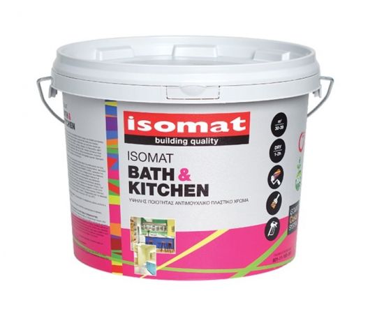 Интерьерная краска Isomat Isomat Bath & Kitchen 3 л белая