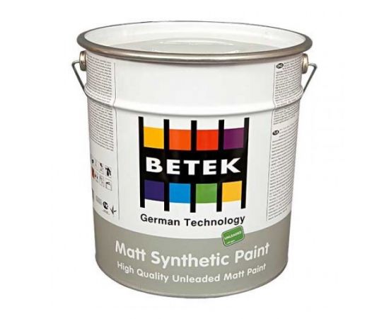 გლუვი ალკიდური საღებავი Betek Matt Synthetic Paint 15 ლ