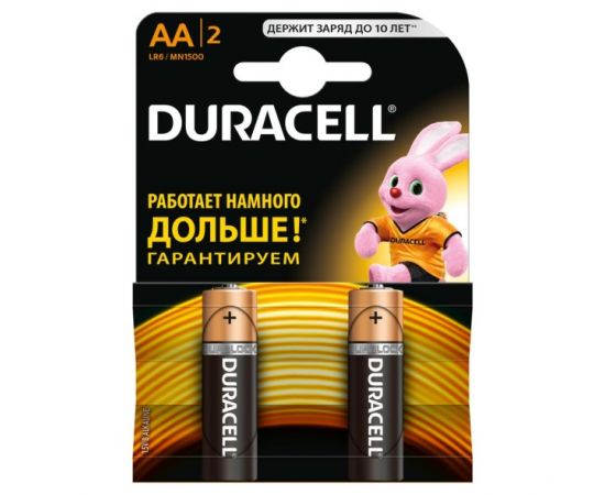 Батарейка Duracell Basic AA Alkaline 2 шт