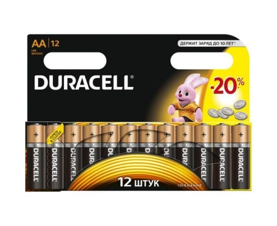 ელემენტი Duracell Basic AA Alkaline 12 ც