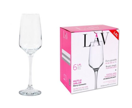 Набор бокалов для шампанского Lav LAL545F 230 мл 6 шт	