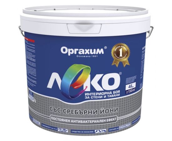 Interior paint with silver ions Leko 100502 4 l white