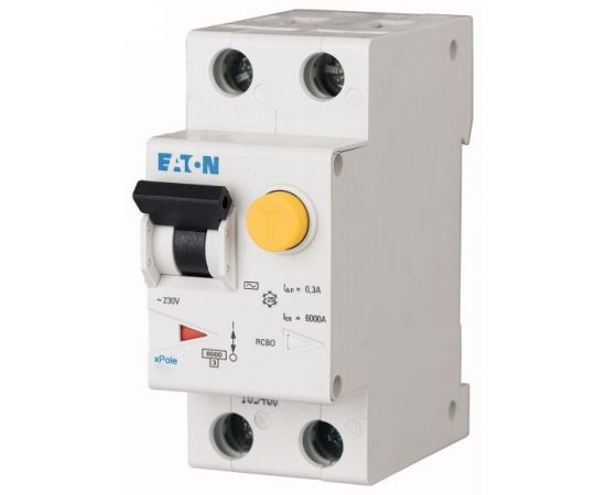 Автоматический дифференциальный выключатель EATON 20A 30mA 1P+N 286468