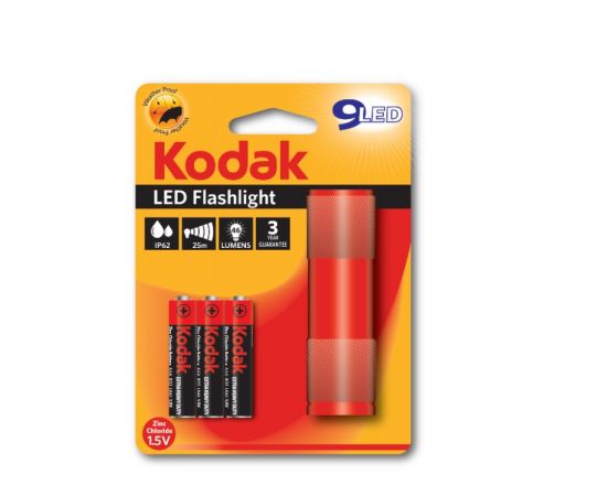 LED ფანარი Kodak წითელი