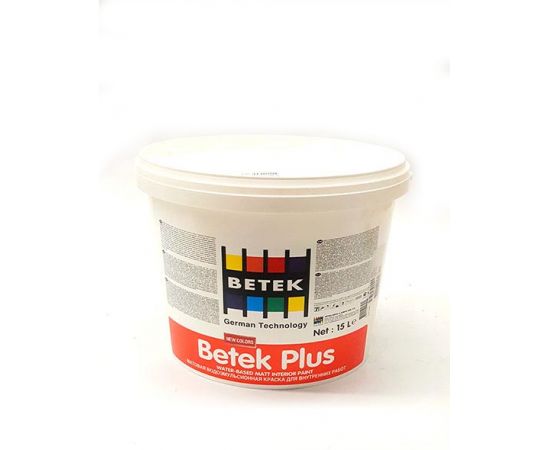 ინტერიერის საღებავი შიდა სამუშაოებისათვის Betek Plus 15 ლ