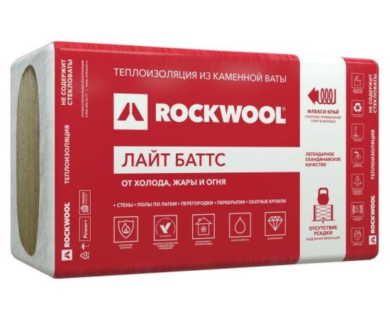ქვაბამბა Rockwool Lite Batts 1000x600x50 მმ