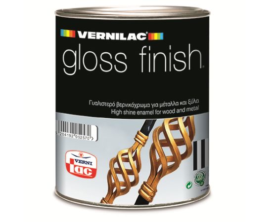 Краска масляная Vernilac Gloss Finish 0.75 л черная матовая