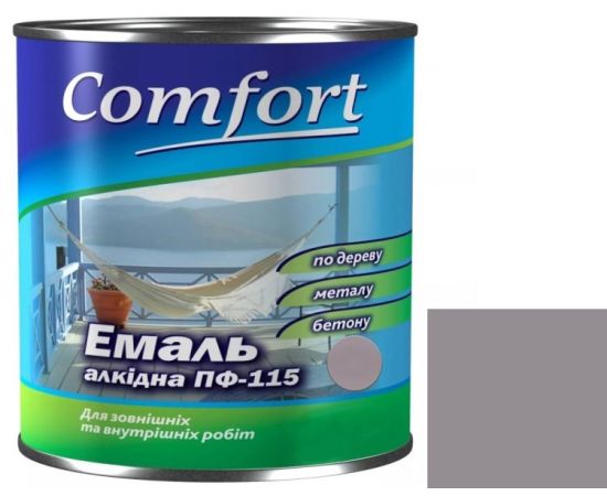 Enamel Polycolor Comfort ПФ-115 0.8 kg grey