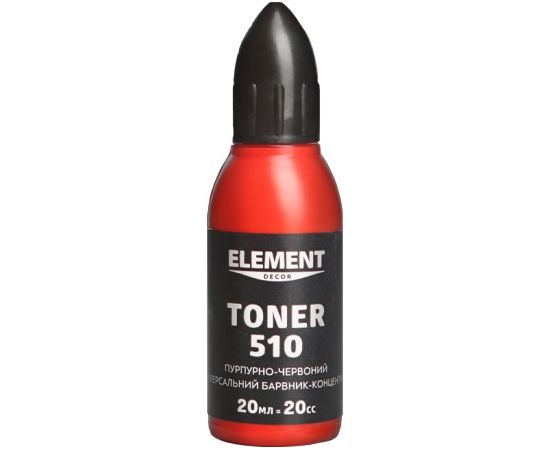 კოლერი Element decor Toner 510 მეწამული წითელი 20 მლ